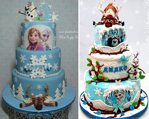 超精緻《冰雪奇緣蛋糕》這麼美誰切的下去
