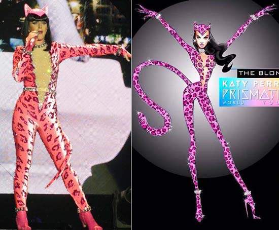 《凱蒂佩芮》巡迴開唱 服裝設計圖與真人比一比