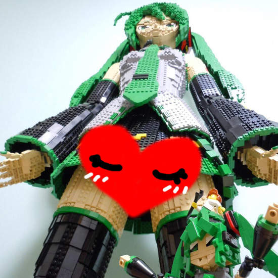 樂高做的《等身大初音》連胖次都不放過