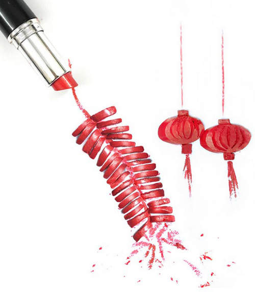 《化妝品藝術畫》剩一點的化妝品原來還可以這樣用 《化妝品藝術畫》剩一點的化妝品原來還可以這樣用