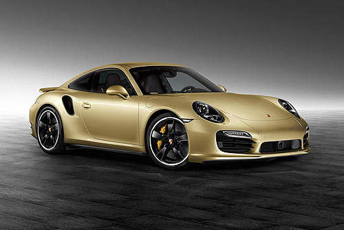 閃亮亮《保時捷911 Turbo》土豪金上身超貴氣