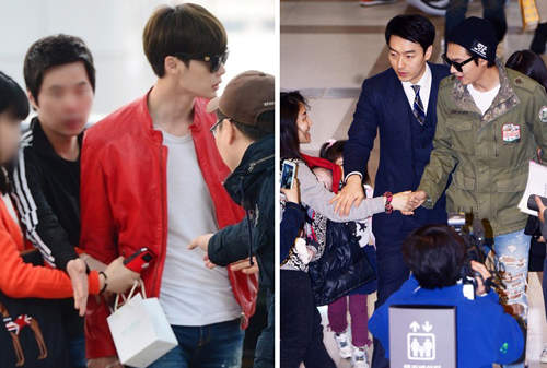 《李敏鎬vs.李鐘碩》粉絲的手被甩開應該很傷心吧...... 《李敏鎬vs.李鐘碩》粉絲的手被甩開應該很傷心吧......