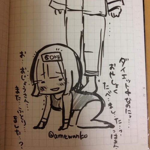 《體重計擬人》為了不再欺負體重計只好減肥惹（咦？）