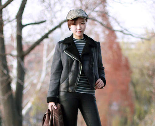 韓國街拍《短版外套》穿膩長大衣的其他選擇～