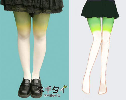 《初音蔥褲襪》謎一般的蔥配色～