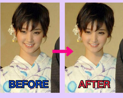 日本網友把《剛力彩芽》可愛化的PS照片 日本網友把《剛力彩芽》可愛化的PS照片