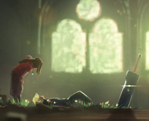 超強插畫家速繪《FF7》經典畫面 搭配原聲帶更有FU唷~ 超強插畫家速繪《FF7》經典畫面 搭配原聲帶更有FU唷~