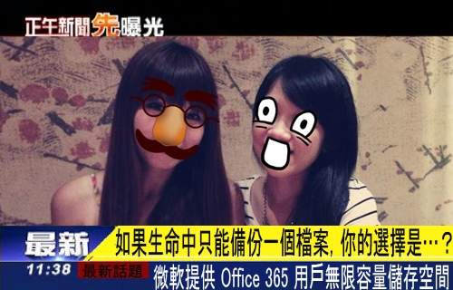 如果生命中只能備份一個檔案，你的選擇是…？