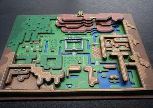 《經典遊戲3D紙模》用紙疊出來的裸視3D唷～