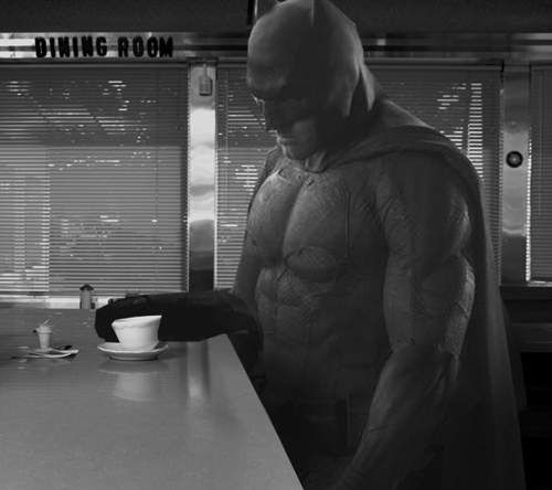 悲傷蝙蝠俠　看起來很有心事的網友惡搞版