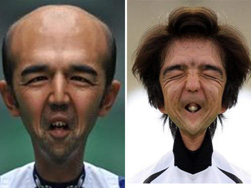 據說一萬人中只有一人是左右對稱臉www