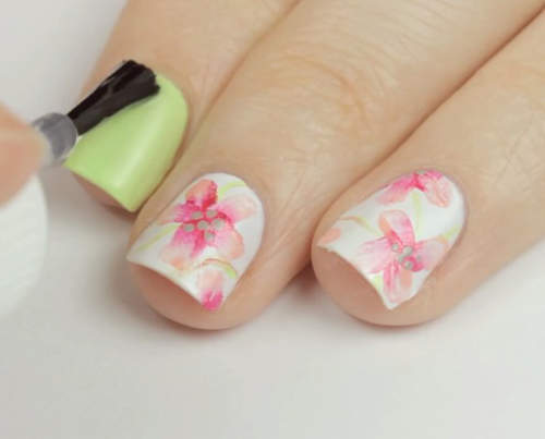 指彩系列《水彩花朵》都春天了就來點小花吧~ 指彩系列《水彩花朵》都春天了就來點小花吧~