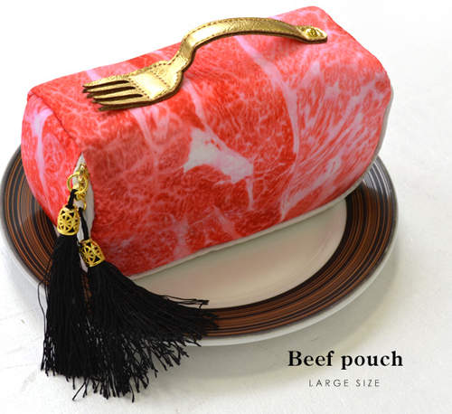 《霜降牛肉化妝包》肉食女看過來