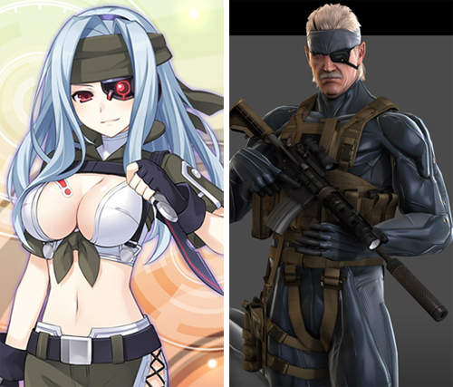 如果經典電玩遊戲都變成萌萌美少女...這個老蛇有點大♥ 如果經典電玩遊戲都變成萌萌美少女...這個老蛇有點大♥