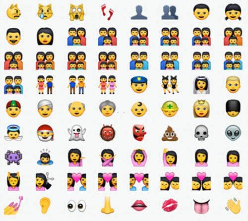 爆料《iOS 8.3 的 emoji 表情符號》出現了有點瘋癲的大改變（笑）
