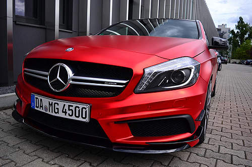 馬力435匹《M-Benz A45 AMG》消光紅勁裝上身超殺氣 馬力435匹《M-Benz A45 AMG》消光紅勁裝上身超殺氣
