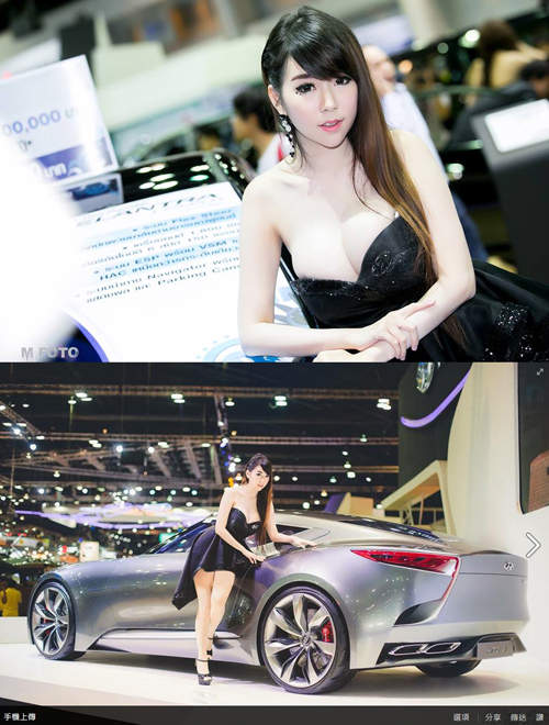 《泰國10大話題美女》parlovetati是最性感的極品車模 - 圖片3