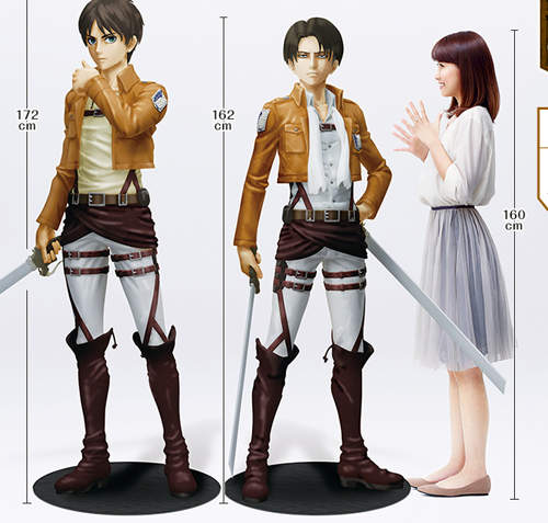 進擊的巨人《艾連&兵長》等身大模型 日本7-11限量20尊喔 進擊的巨人《艾連&兵長》等身大模型 日本7-11限量20尊喔