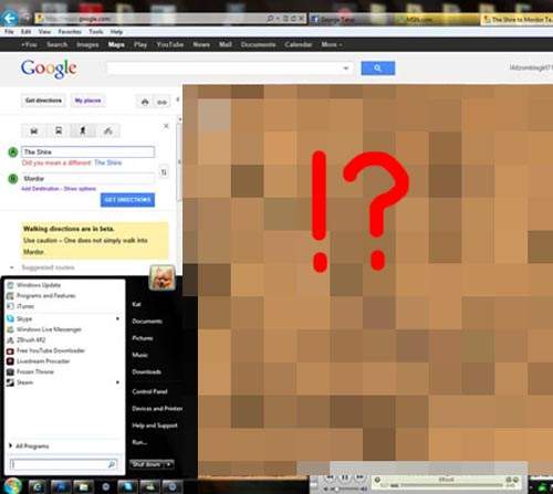 爆笑《Google地圖搜尋結果》搜尋魔戒夏爾到魔多居然出現...