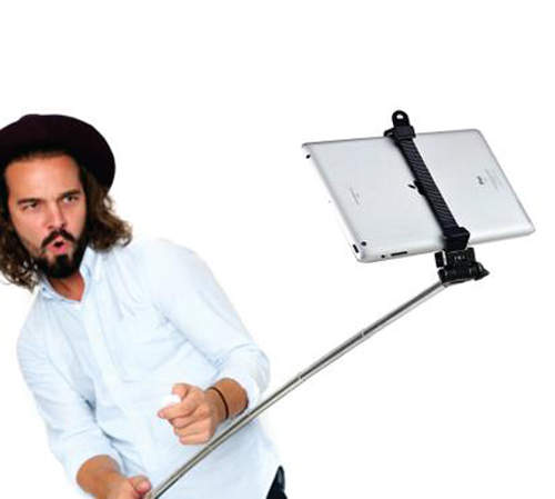 《平板電腦自拍棒》怎麼覺得用起來有點滑稽（忍笑）