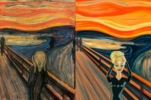 《芭比的名畫寫真》這一次以裸體入侵世界名畫