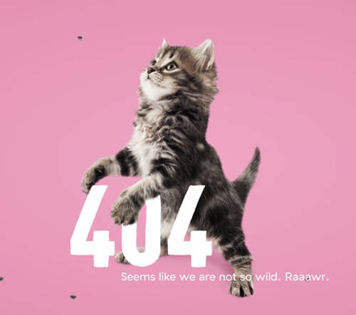有創意的《404 錯誤頁面》當查無此站或打錯網址的時候就會出現了