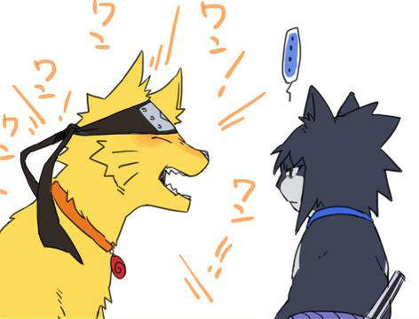 《火影忍者》擬獸化忍犬跟忍貓 鳴人來~握手~(哈) 《火影忍者》擬獸化忍犬跟忍貓 鳴人來~握手~(哈)