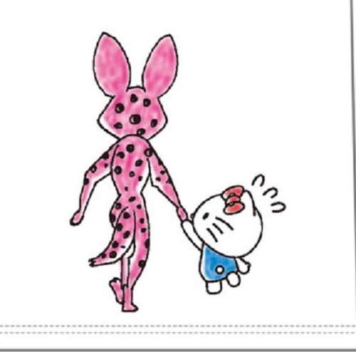 《Hello Kitty要被誘拐了？》不禁露出驚恐神情的凱蒂貓((((；ﾟДﾟ))))