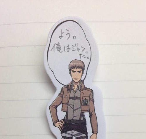 《進擊的巨人》彷彿背著飯粒的角色便條紙其實是這樣玩的