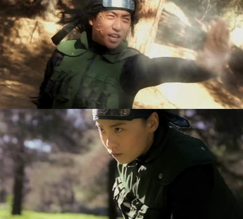 《火影忍者真人版》天天 VS 日向寧次的忍術大激戰 《火影忍者真人版》天天 VS 日向寧次的忍術大激戰