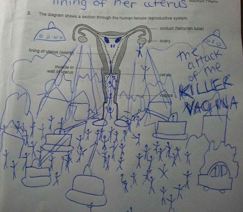 《放棄考試的學生塗鴉》看在畫得還不錯的份上可以加點分數嗎? 《放棄考試的學生塗鴉》看在畫得還不錯的份上可以加點分數嗎?