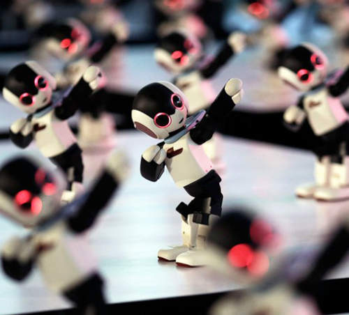 100 隻《Robi 洛比機器人》在東京一起跳群舞的可愛景象 100 隻《Robi 洛比機器人》在東京一起跳群舞的可愛景象