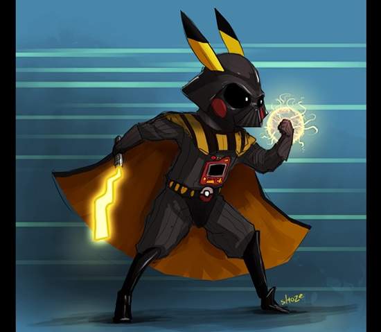 《達斯皮卡丘Cosplay》當黑武士也PIKACHU～