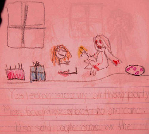 《都市傳傳說》無意間撿到的小朋友日記本寫著不該看的東西（遮眼）