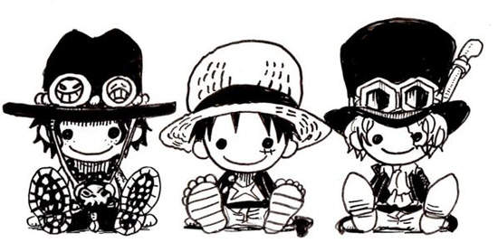 超溫馨插圖《海賊王》長大與小時後的自己 超溫馨插圖《海賊王》長大與小時後的自己