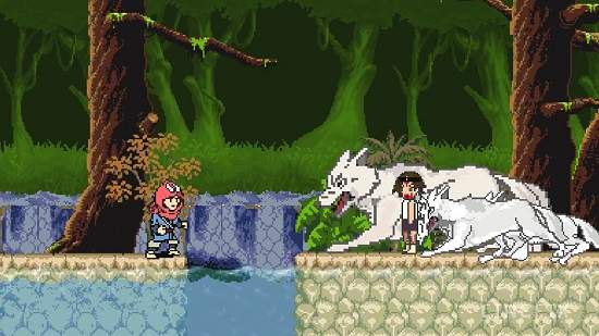 《8bit風格魔法公主》懷舊點陣圖再度帶來吉卜力經典作品~ 《8bit風格魔法公主》懷舊點陣圖再度帶來吉卜力經典作品~