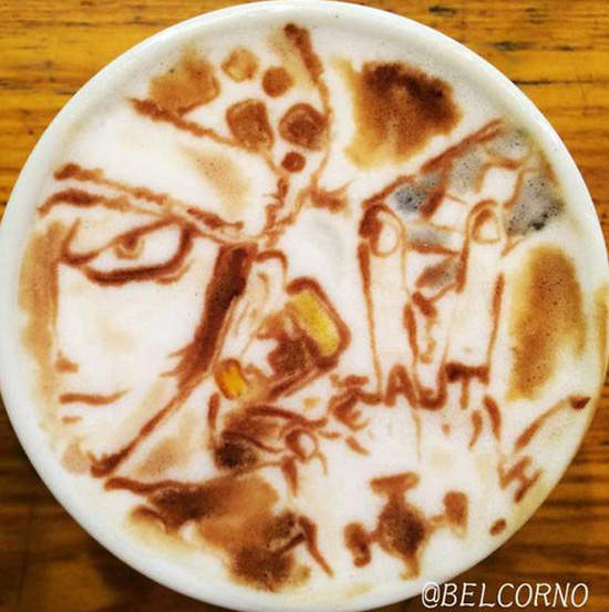 《航海王拉花》完全無法喝下肚的超美咖啡藝術