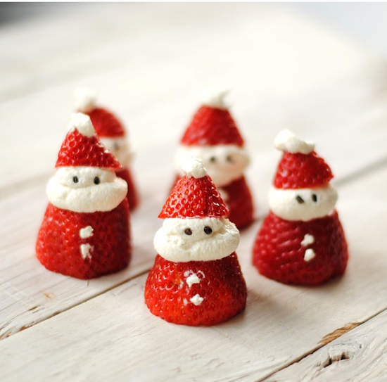 《草莓可愛裝飾法》草莓聖誕老人也太可愛了拔