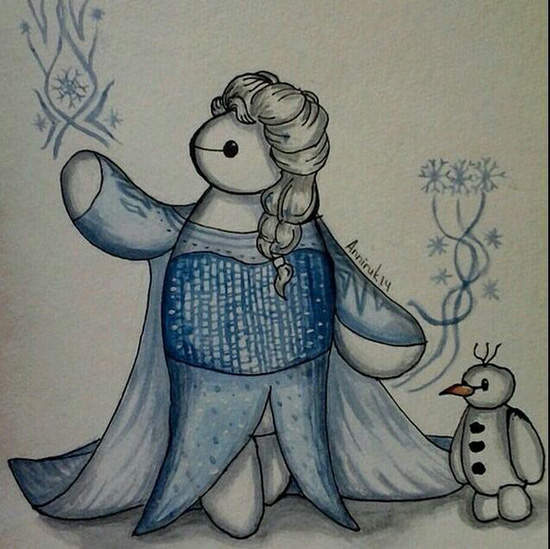 《大冰雪天團》這胖胖的艾莎好治癒啊（抱抱）