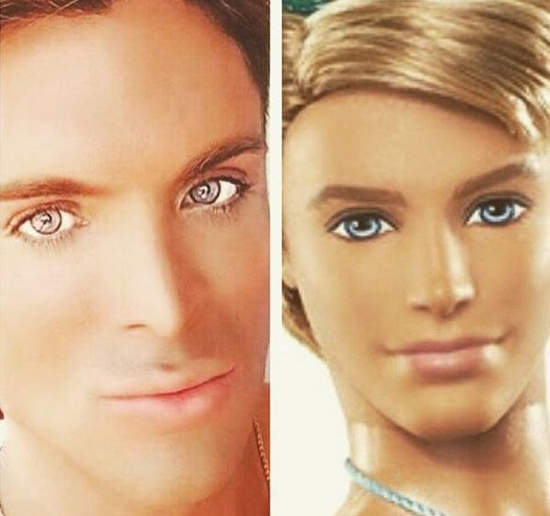 巴西《真人版肯尼》號稱是最像肯尼的活人 巴西《真人版肯尼》號稱是最像肯尼的活人