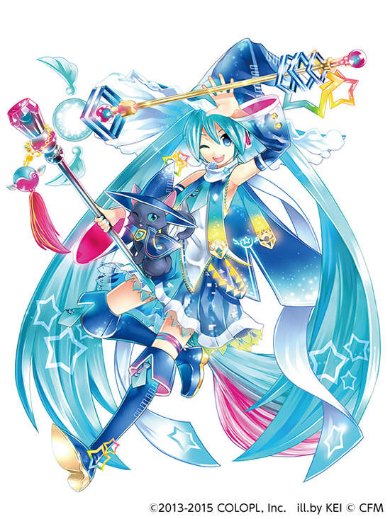 日版《問答RPG 魔法使與黑貓維茲》與初音未來合作