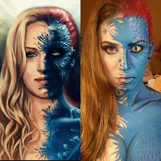 Lianne Moseley《彩繪藝術Cosplay》完整的把二次元的平面感重現