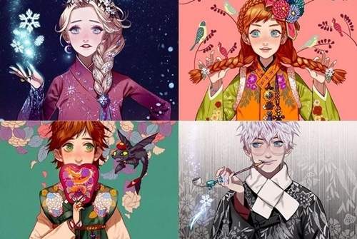 《韓服迪士尼》這明信片珍藏價值難以計算 《韓服迪士尼》這明信片珍藏價值難以計算