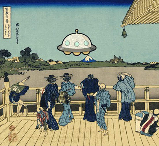 《超穿越浮世繪動圖》天守閣看到飛碟是哪招!? 《超穿越浮世繪動圖》天守閣看到飛碟是哪招!?