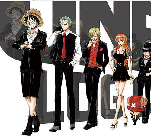 《海賊王地鐵巨幅海報》進入新世界就該穿新西裝打廣告啊