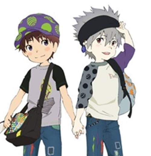 童裝《新世紀福音戰士》薰和真嗣的正太時期(///▽///)