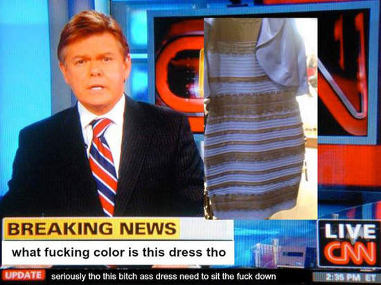 掀翻網路《這件洋裝到底什麼顏色》是白金還是藍黑？