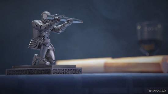 低實用性卻超想要的《西洋騎士筆架》「殿下，你的劍在這裡」