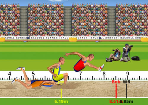 QWOP式田徑遊戲《Ragdoll Runner》連這都可以做對戰www