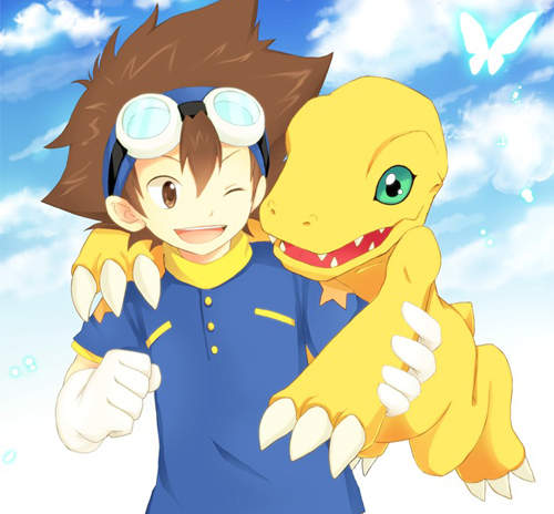 《數碼寶貝LINE貼圖》原來大和才是女主角啊? 《數碼寶貝LINE貼圖》原來大和才是女主角啊?